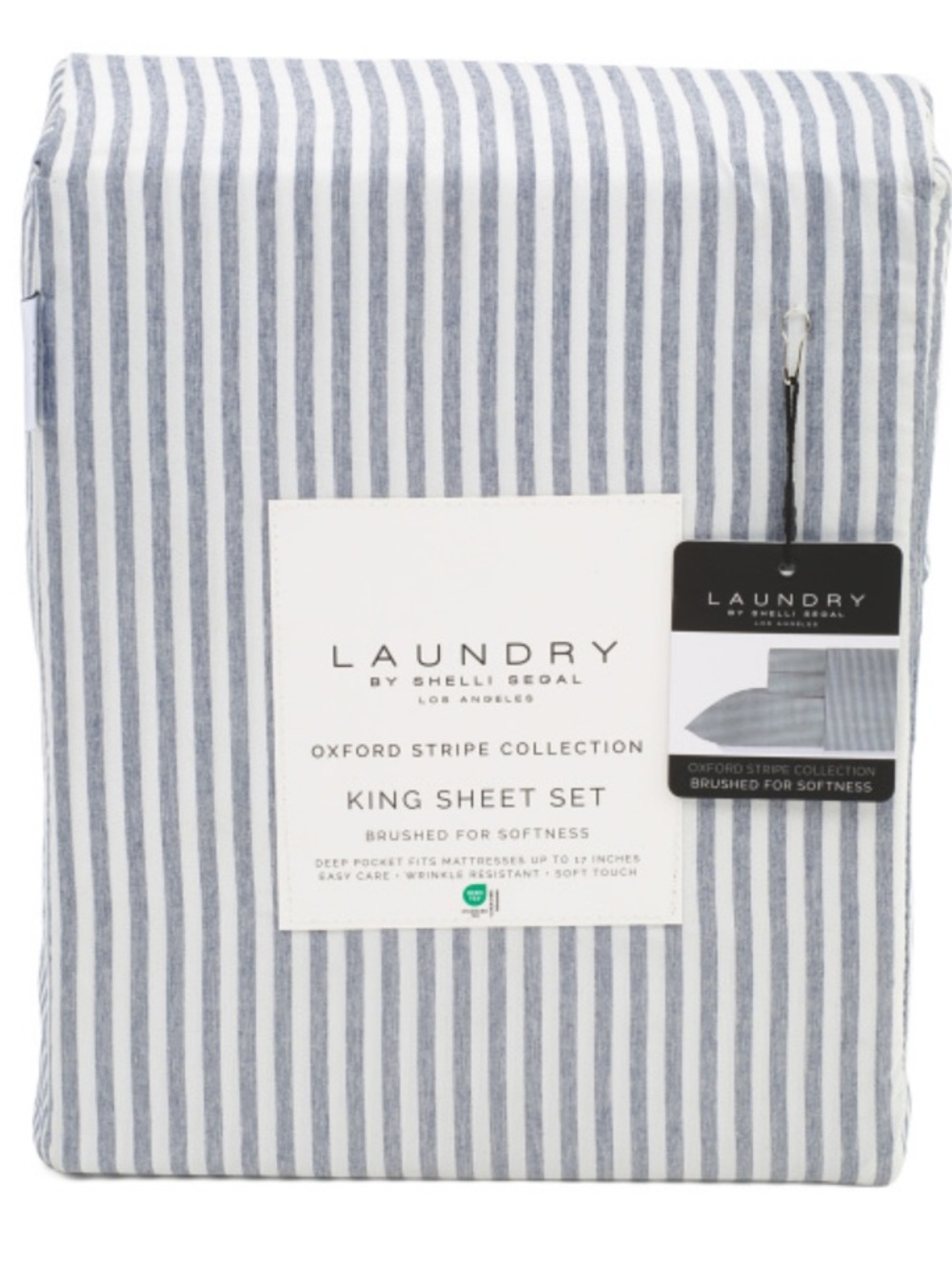 Laundry By Shelli Segal Oxford Stripe Sheet Set